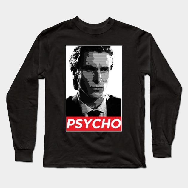 American Psycho Pat Bateman Long Sleeve T-Shirt by VictorVV